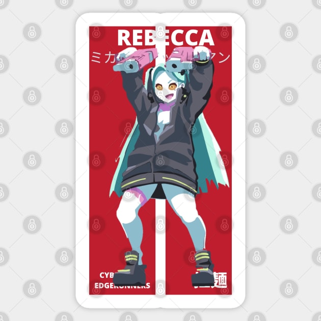 rebecca Sticker by artoriaa